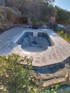 reforma coronación piscina Granada después