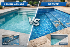Lámina armada vs gresite piscina: cuál es mejor opción en 2026